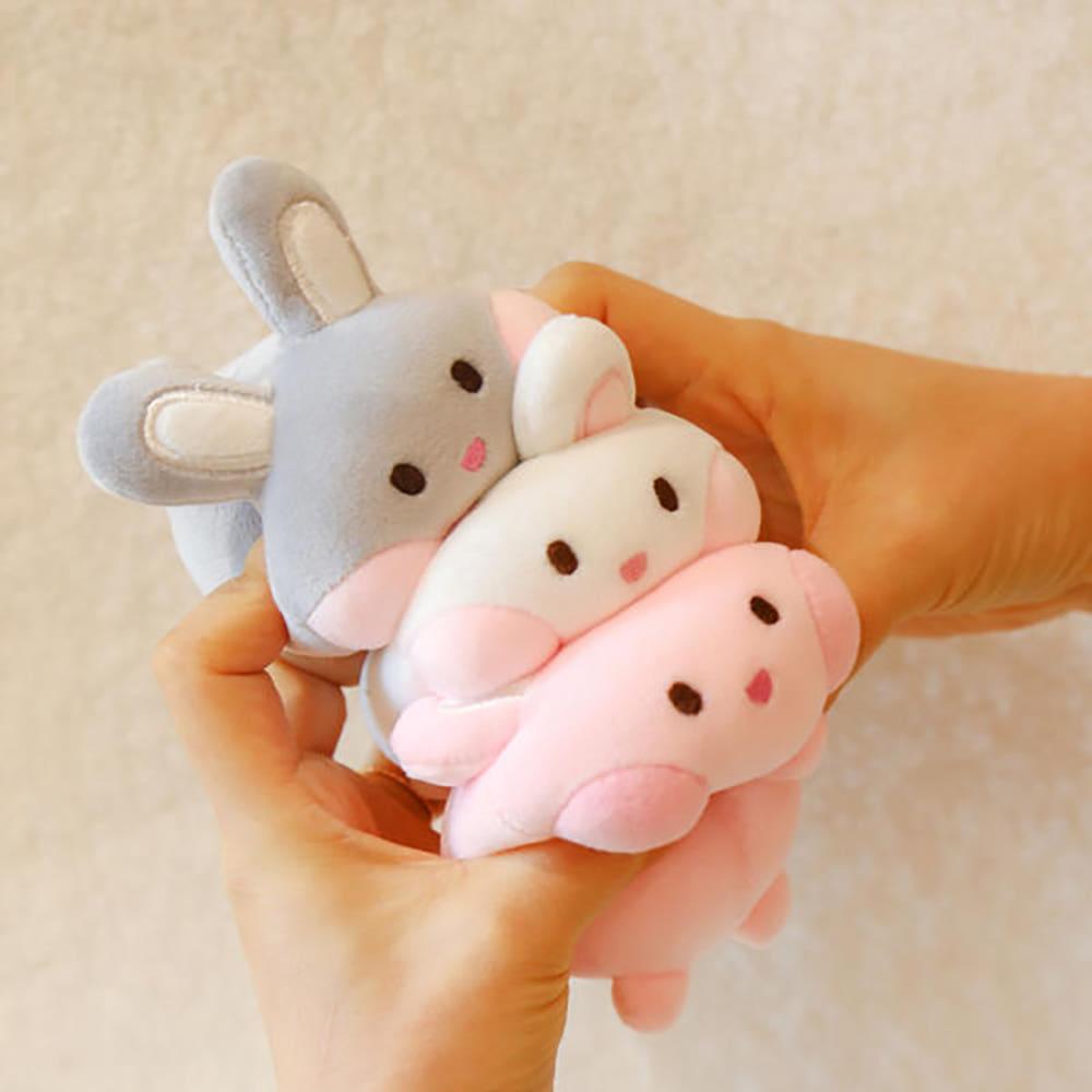 캔디래빗 토끼 인형 스트레스볼 말랑쫀득 스트레스 해소 스퀴시 미니 손장난감 스퀴즈볼