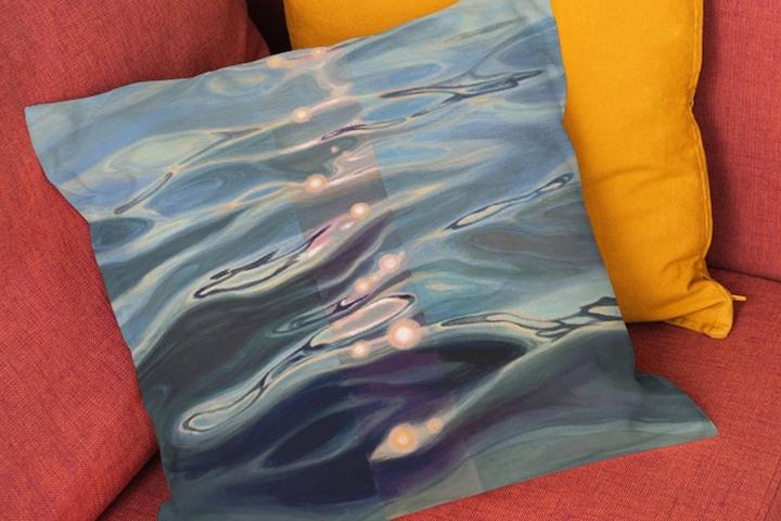 자연의 풍경을 담은 페인팅 작품, 소망-10 아트 쿠션 커버