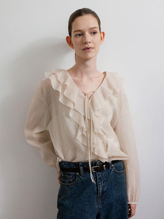 Romantic Double Ruffle Blouse SW5AB331-75