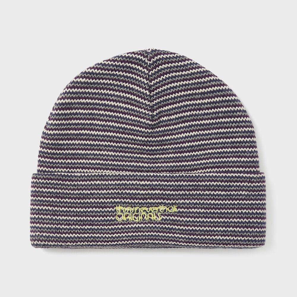 Originals Striped Beanie Purple/Ivory