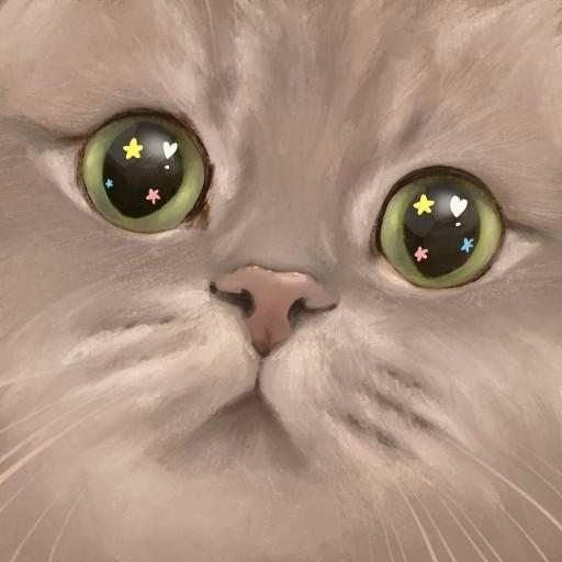 반려동물 클로즈업 일러스트🐶🐱 폰배경 프사♥️