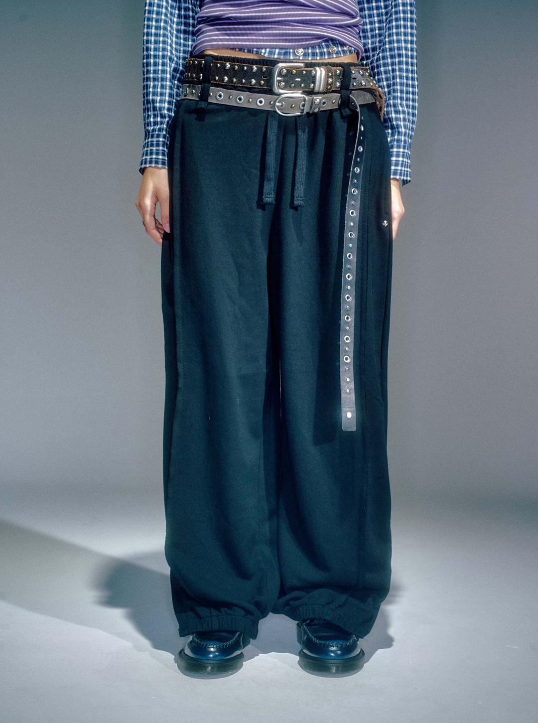 WOMEN JOAN SEAMLINE TRACK JOGGERS BLACK