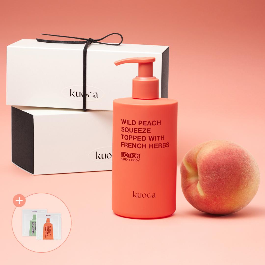 "얼루어1위로션"[선물포장/추가증정] 쿠오카 핸드&바디로션 300ml (4종 택1) + 핸드크림1ml*2ea