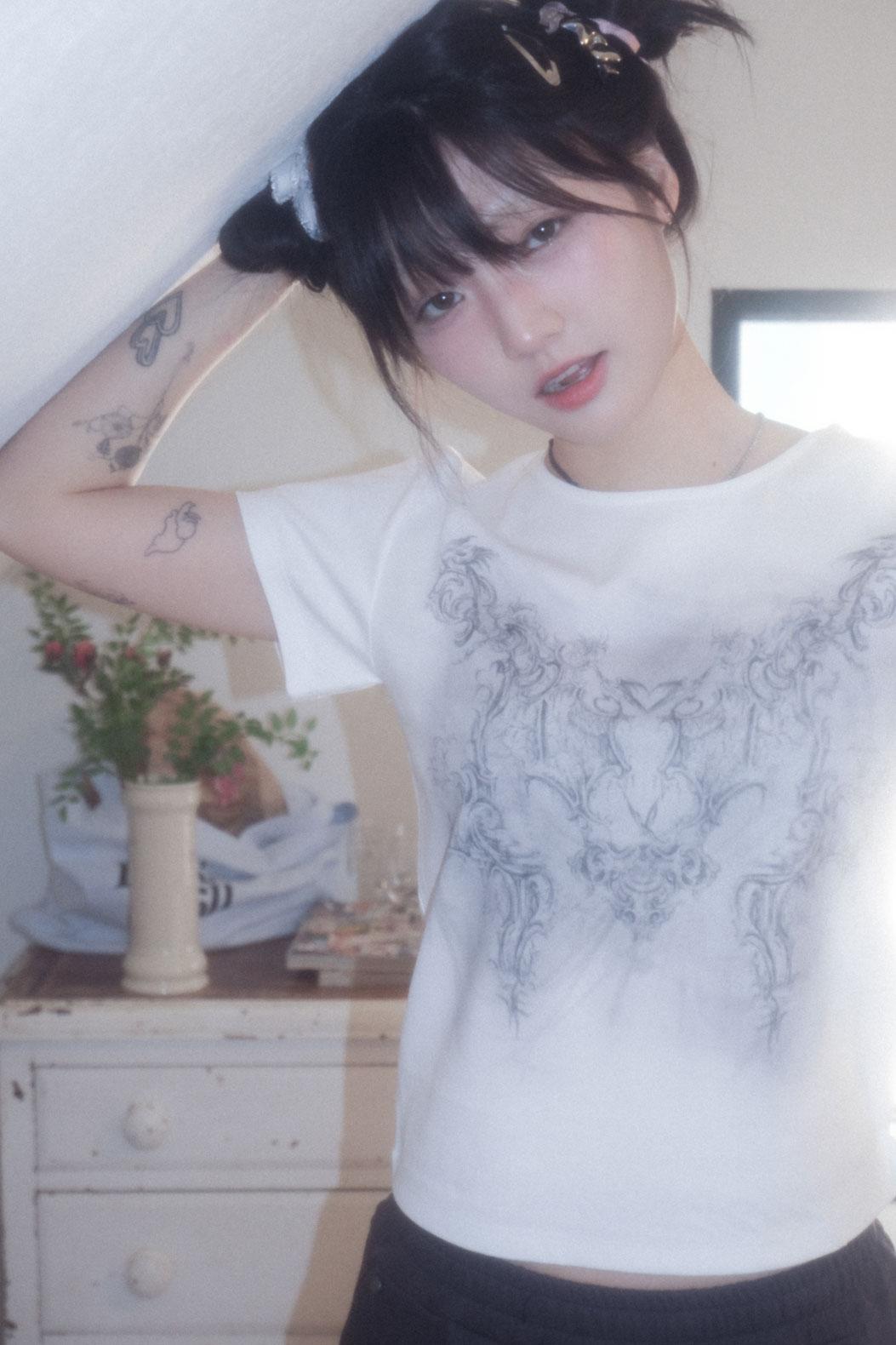 rococo T shirts HS ver (white)