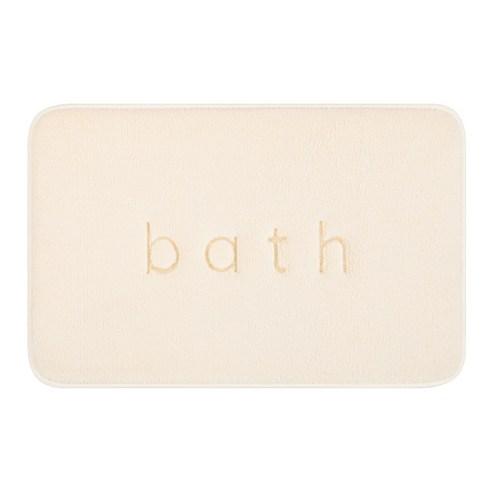 깔끔대장 포근하족 발매트, 아이보리, 1개