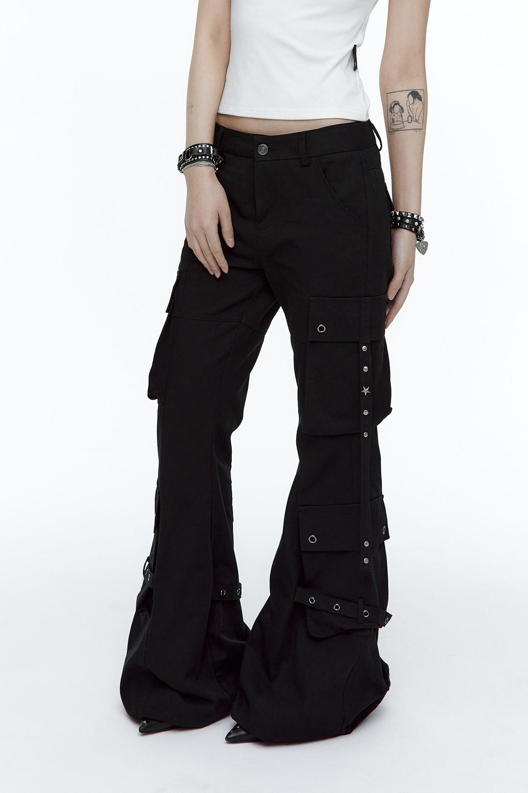 Bootcut Cargo Strap Pants Black [pre-order 예약발송 02/13]
