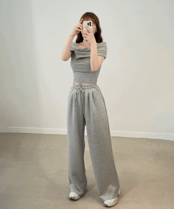 [인생핏✨/무료배송] 디아 데일리 하이웨스트 찰랑 와이드 추리닝 팬츠 7color