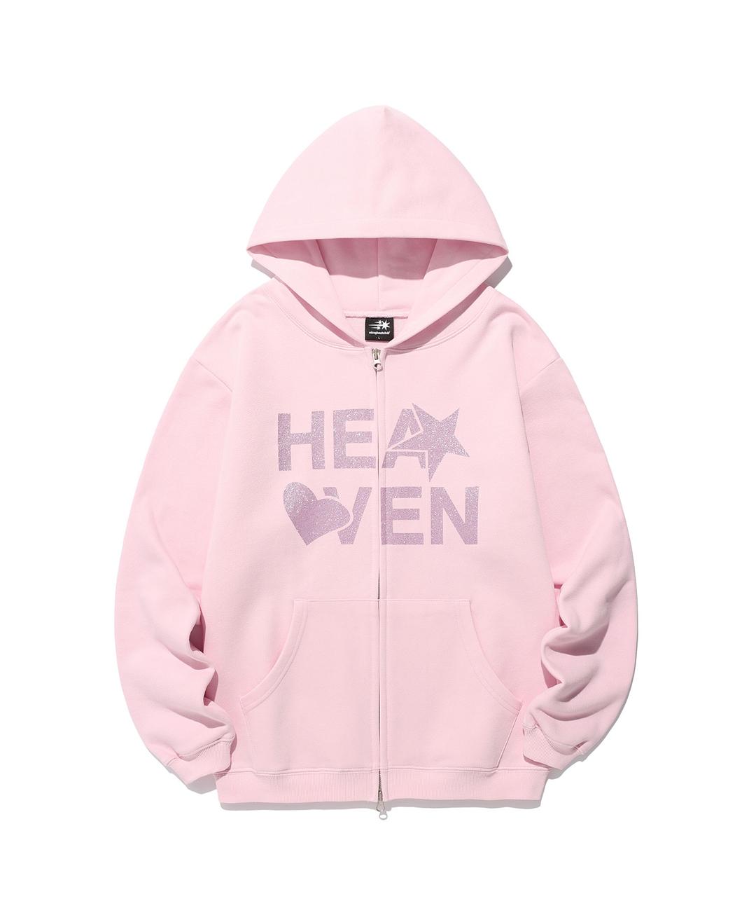 HEAVEN HOODIE ZIP UP[PINK]