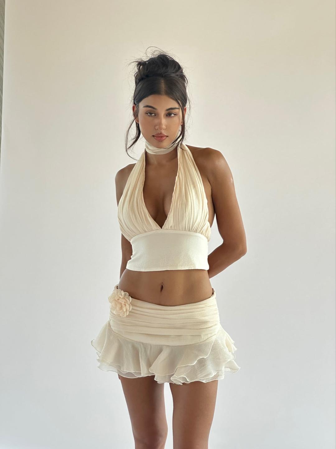 Giselle Mini Skirt - Ivory