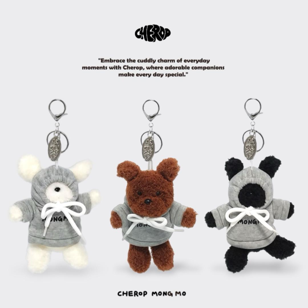 (+키링후드 증정) 체로프 미니몽모키링 (크림/코코/올리)