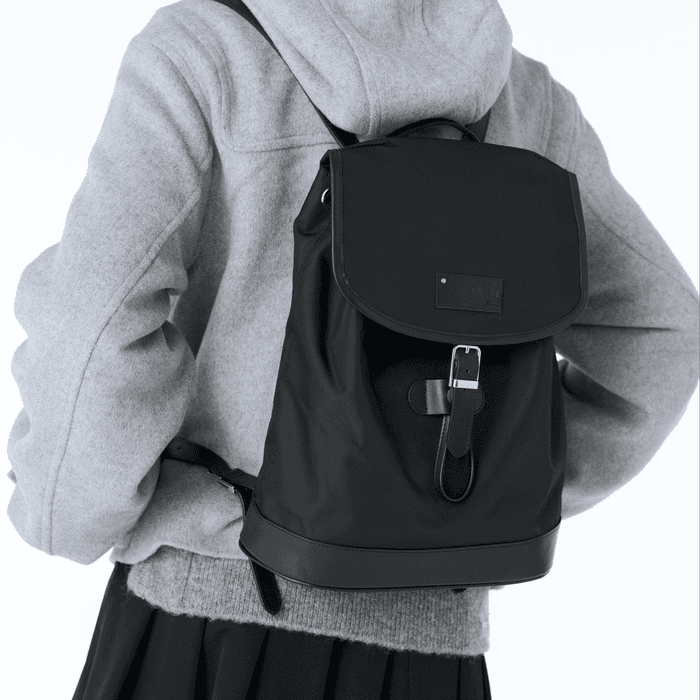 Buckle backpack BLACK