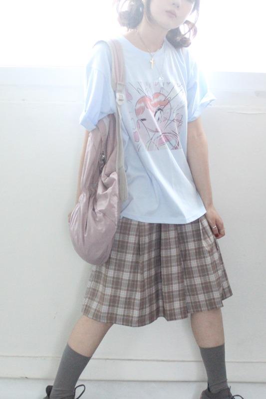preppy check skirt (2color)
