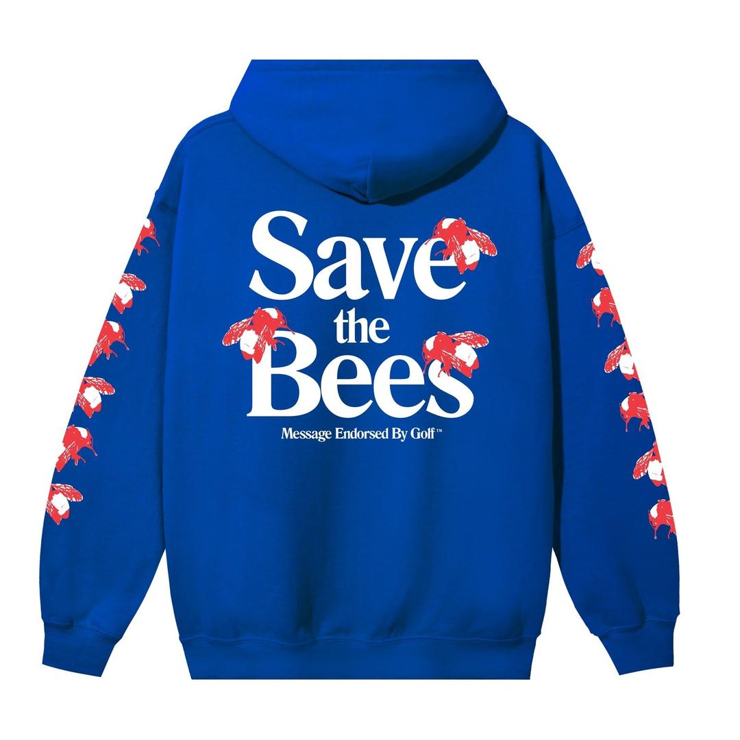 SAVE THE BEES HOODIE by GOLF WANG - Royal Blue / SM