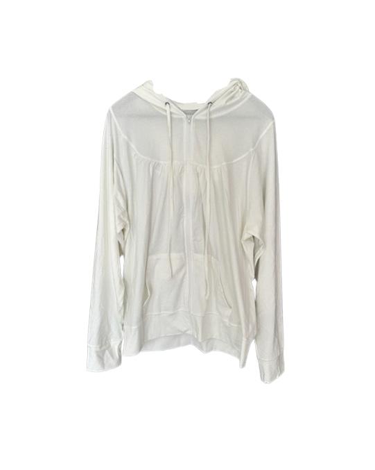whisper hooded zip-up, 셔링 후드 집업