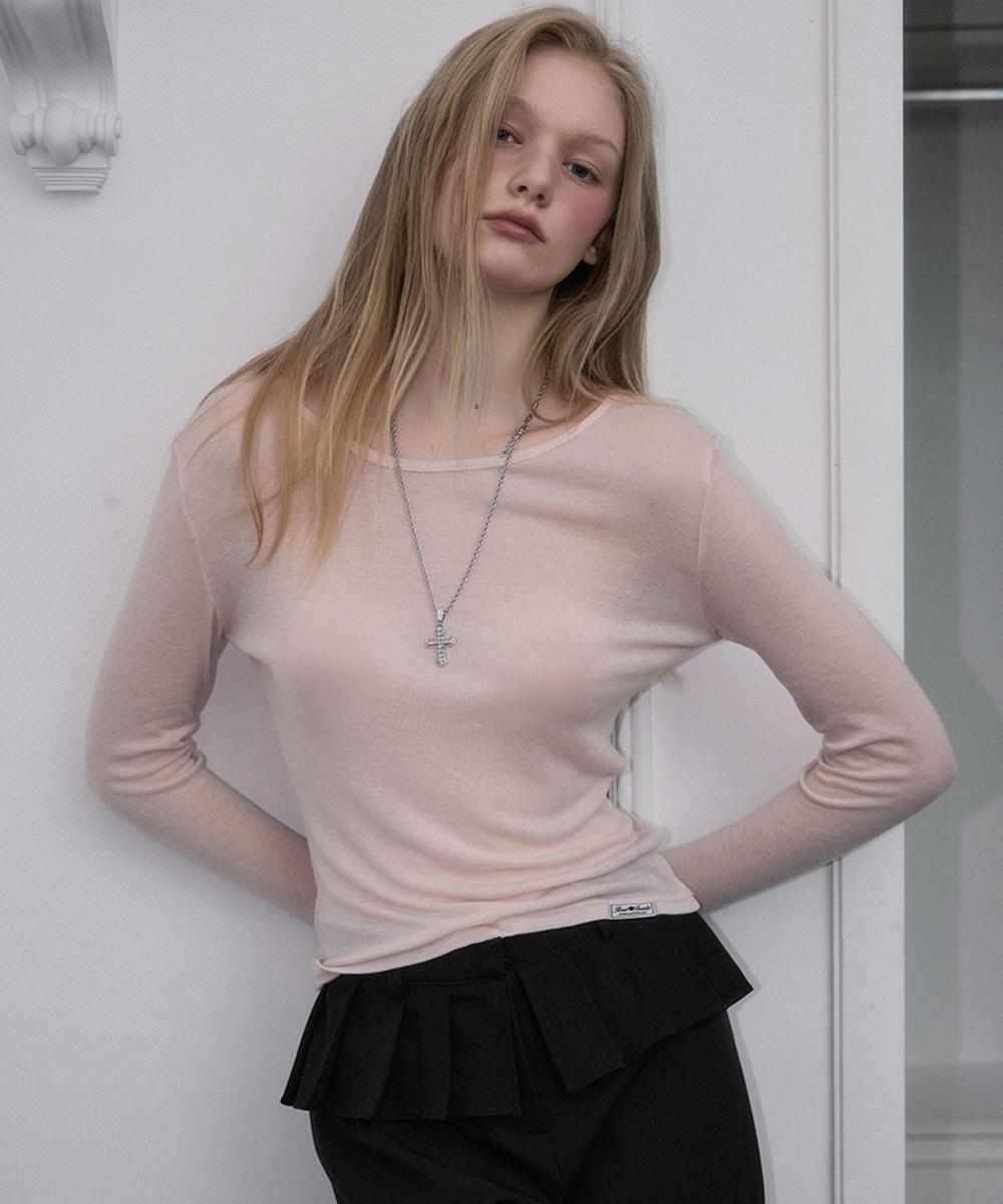 로제프란츠 에센셜 레이어드 롱 슬리브 [페일핑크]