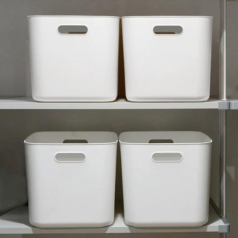 보노하우스 로코스 정리함 수납바스켓 L, 라이트 화이트, 4개 - 바구니 | 쿠팡