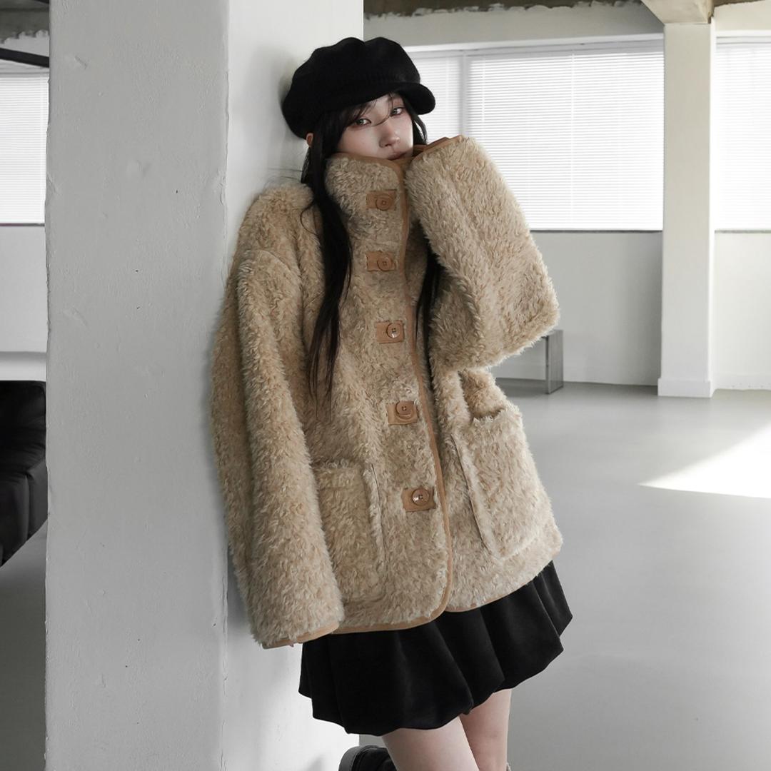 비에이 리버시블 무스탕