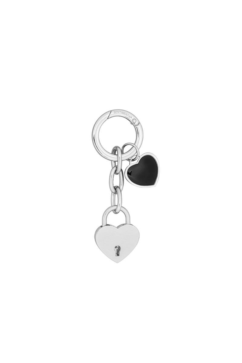 NO.573 [SILVER] HEART LOCK KEY RING