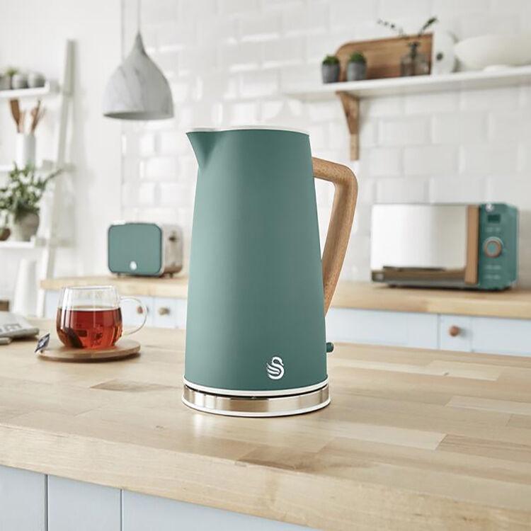 스완 전기포트 노르딕 1.7L 전기 주전자 SKTN-170PG 파인 그린