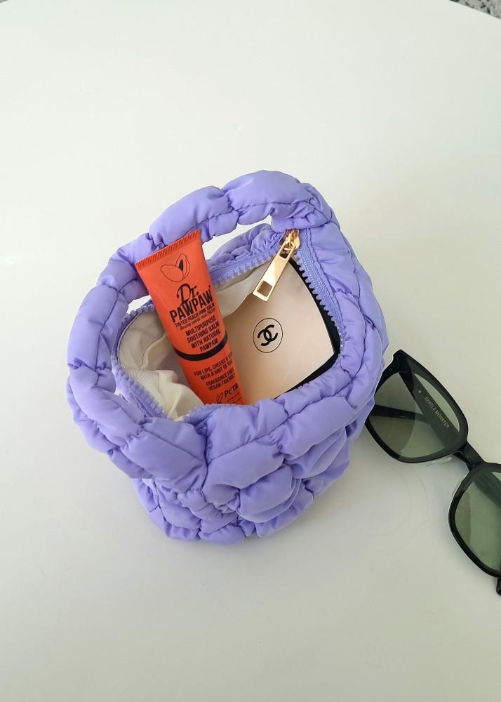 [리햅] 디핑 미니 퀼팅 토트백