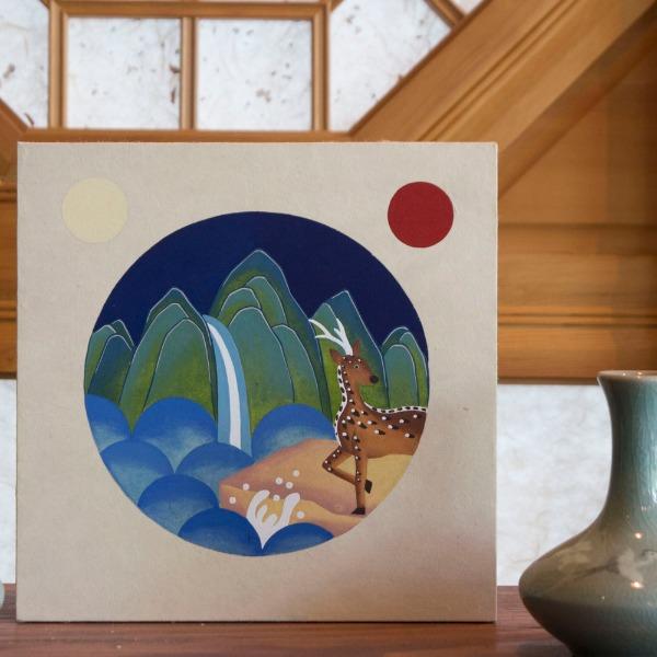 민화키트_따뜻한 삶의 동반자, 영모화