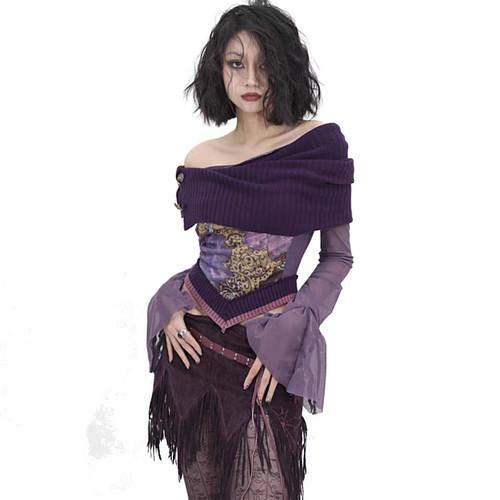 Purple flower top