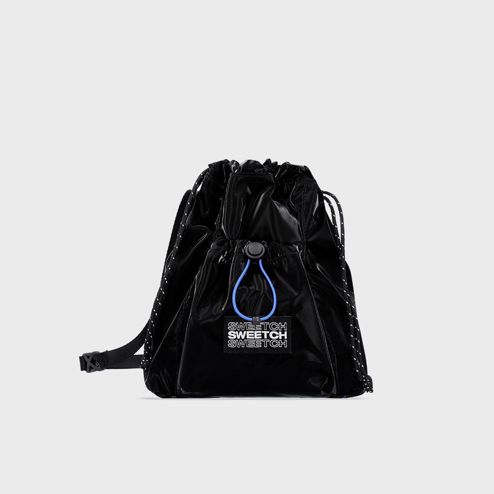 STRING MINI CROSS 001 Glossy Black