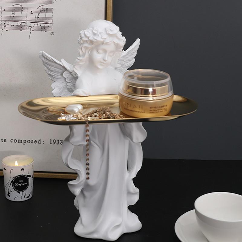 북유럽 디자인 엔젤 천사 테이블 트레이 교회 성당 거실 인테리어 장식품
