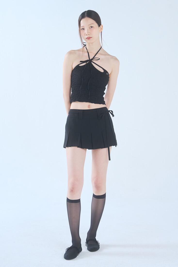 RUE PLEATS SKIRT black