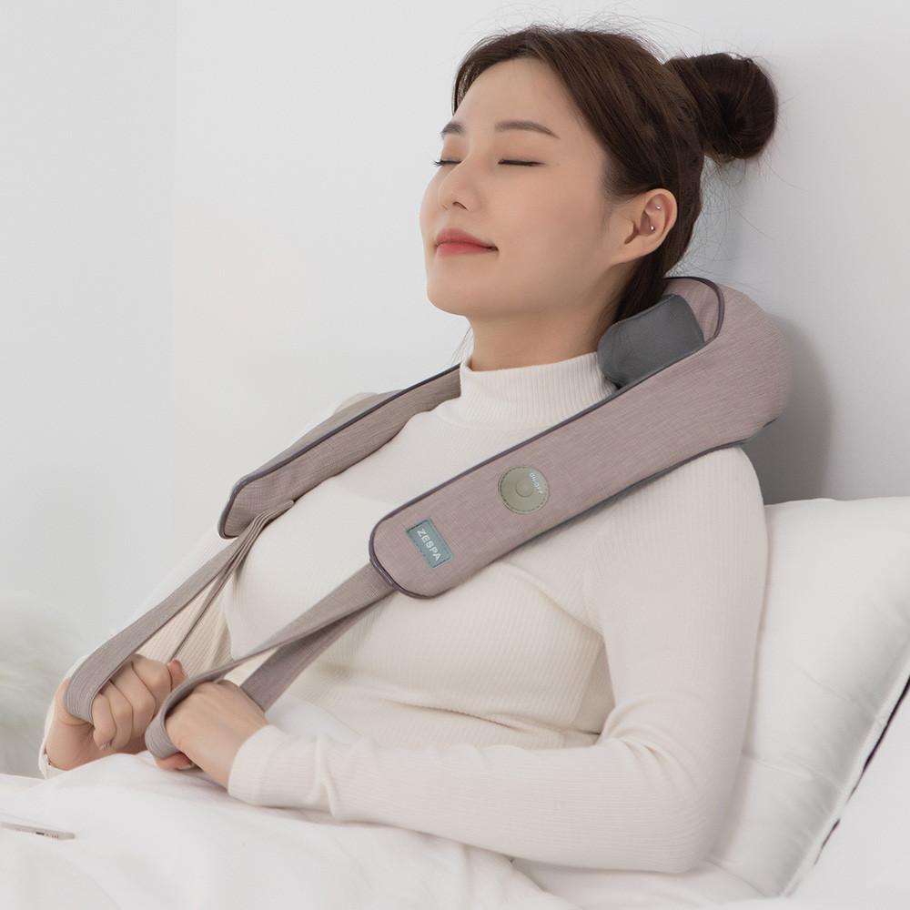 NF_내일도착 제스파 손가락 주무름 방식 커니스넥 목 어깨 안마기 온열 마사지기 ZP5399