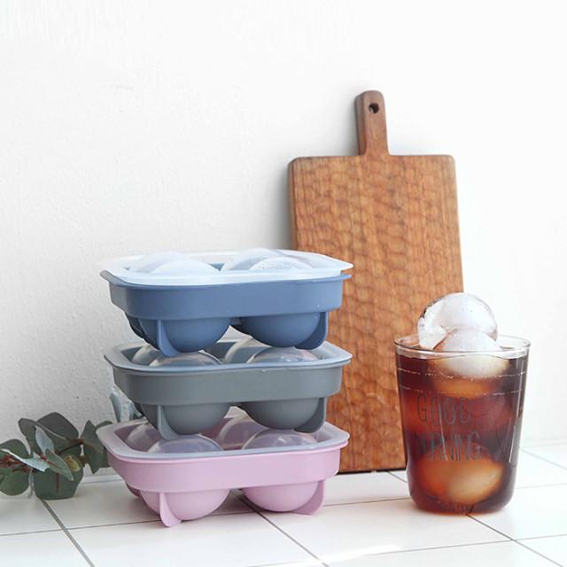 실리콘 얼음틀 원형 왕 얼음트레이 동그란 얼음 위스키 아이스볼메이커