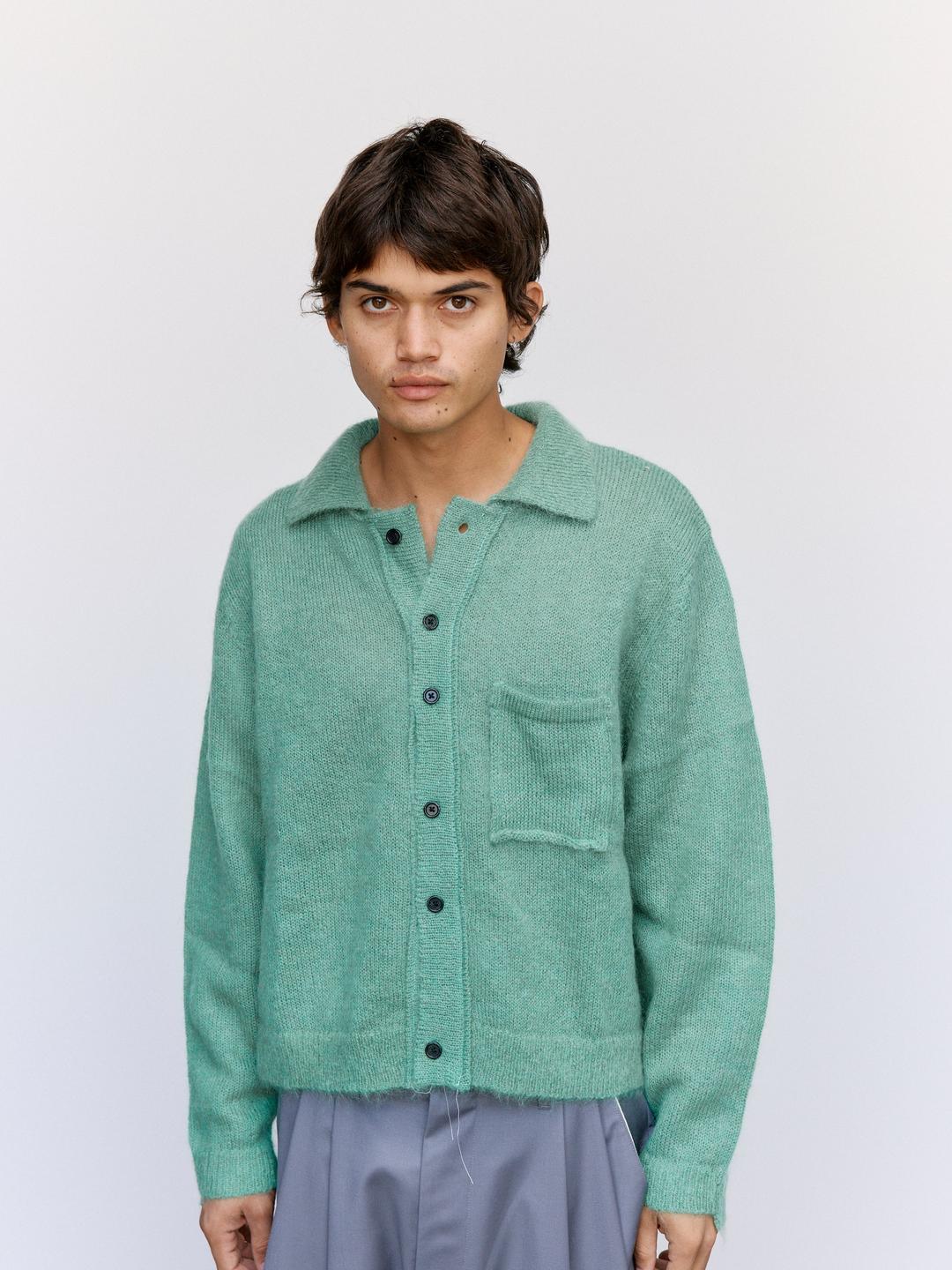 Camiel Fortgens Mohair 70's Cardigan - Green