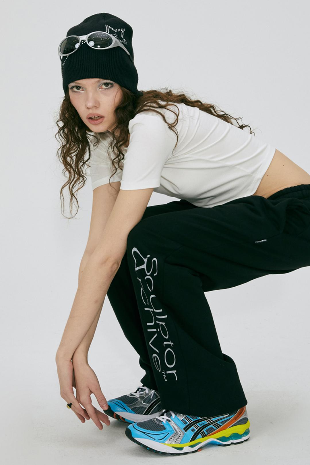 Archive Logo Jogger Pants Black