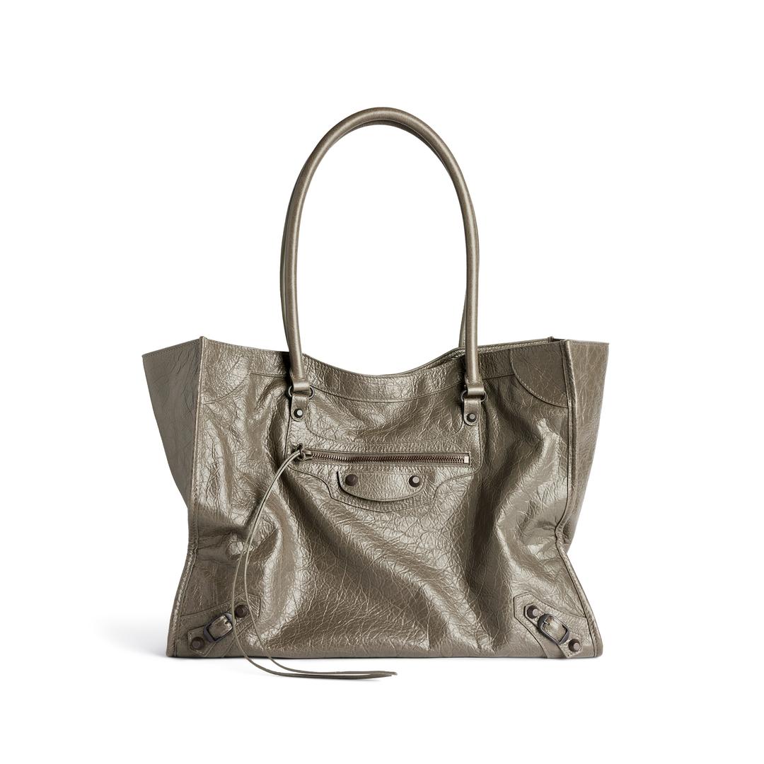 여성 르 시티 토트백 미디엄 아미 그린