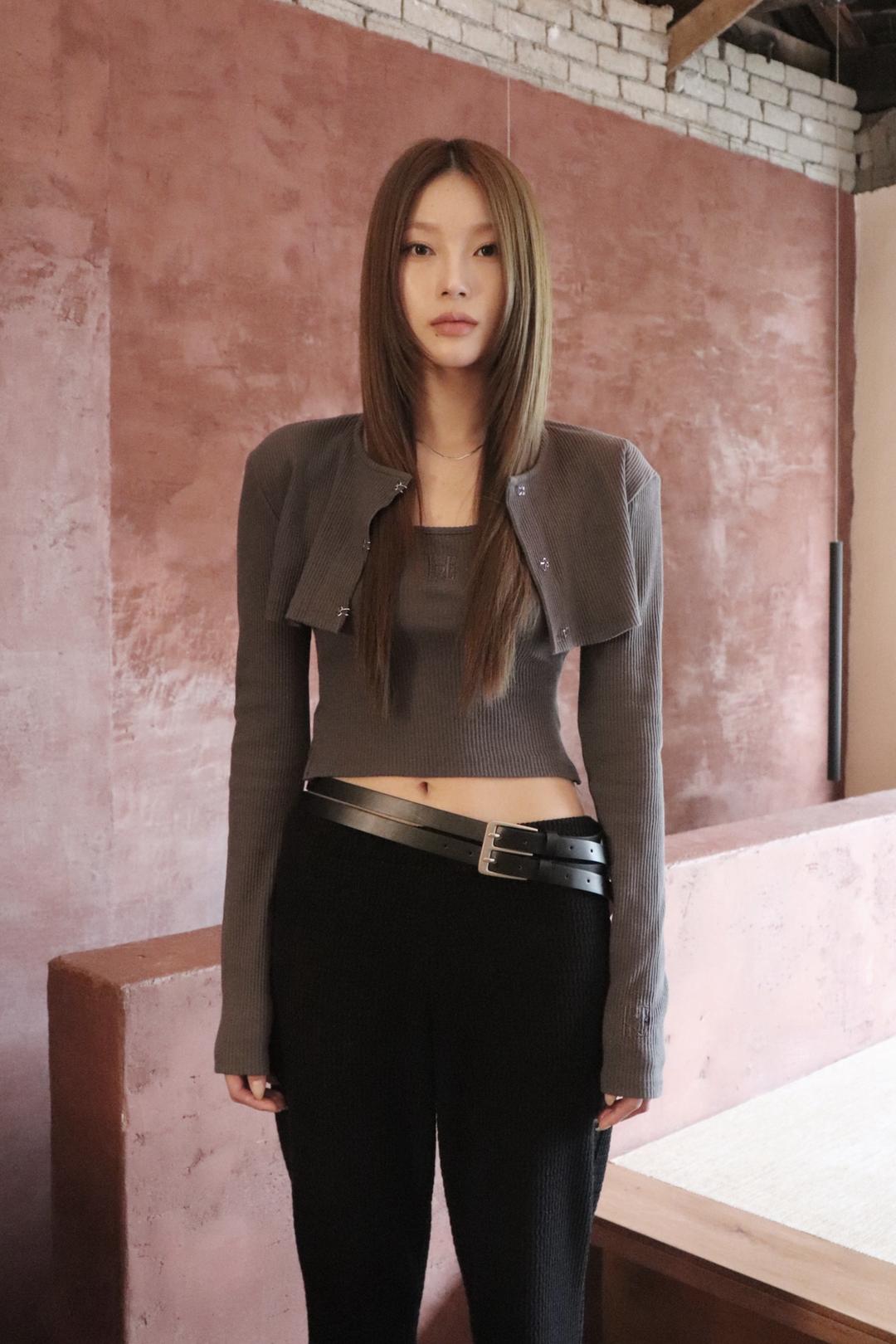 TBH sleeveless and bolero set darkgray