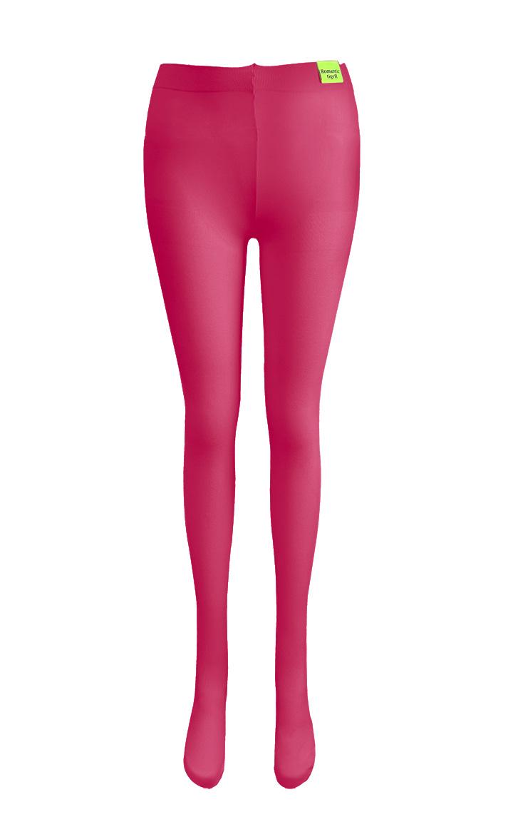 [tights] basic color tights hot pink