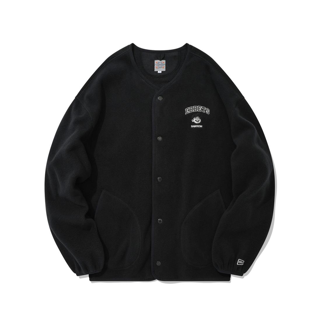 RAWROW X EBBETS FIELD FLEECE CARDIGAN 011 BLACK
