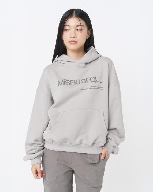 Logo sweat hoodie GREY
