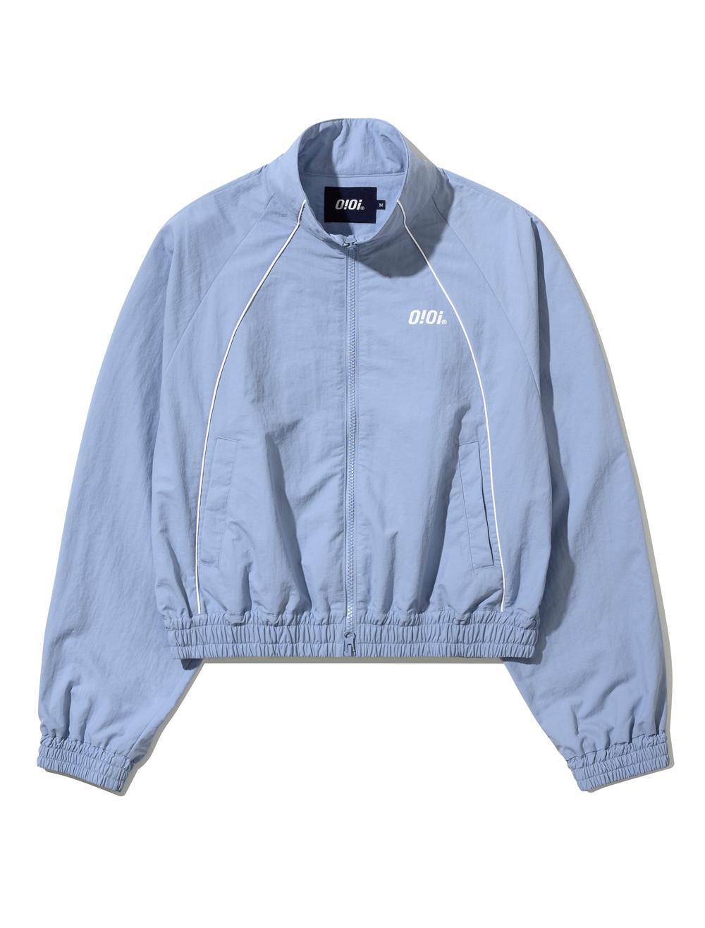 [뉴진스 다니엘 착용] VERTICAL PIPING CROP WIND BREAKER 버티컬 파이핑 크롭 바람막이