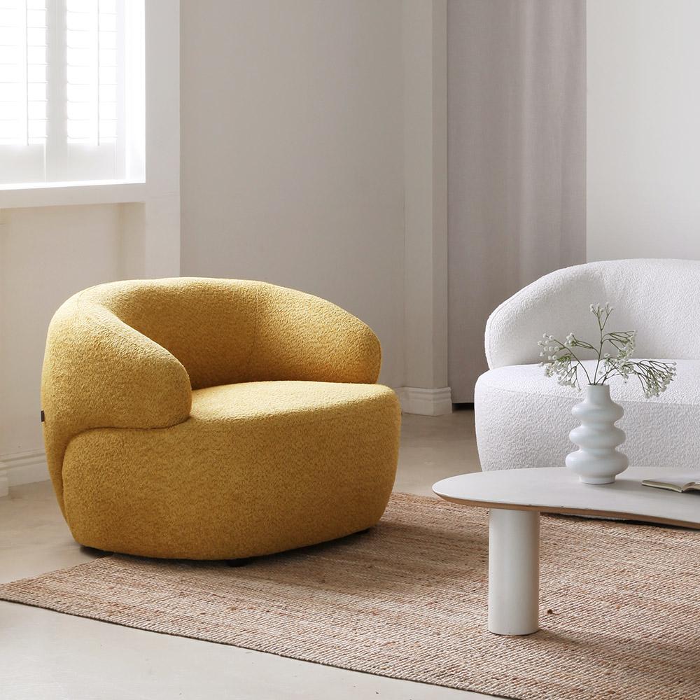 앙블레 발수 패브릭 1인 소파 (부클레 원단)