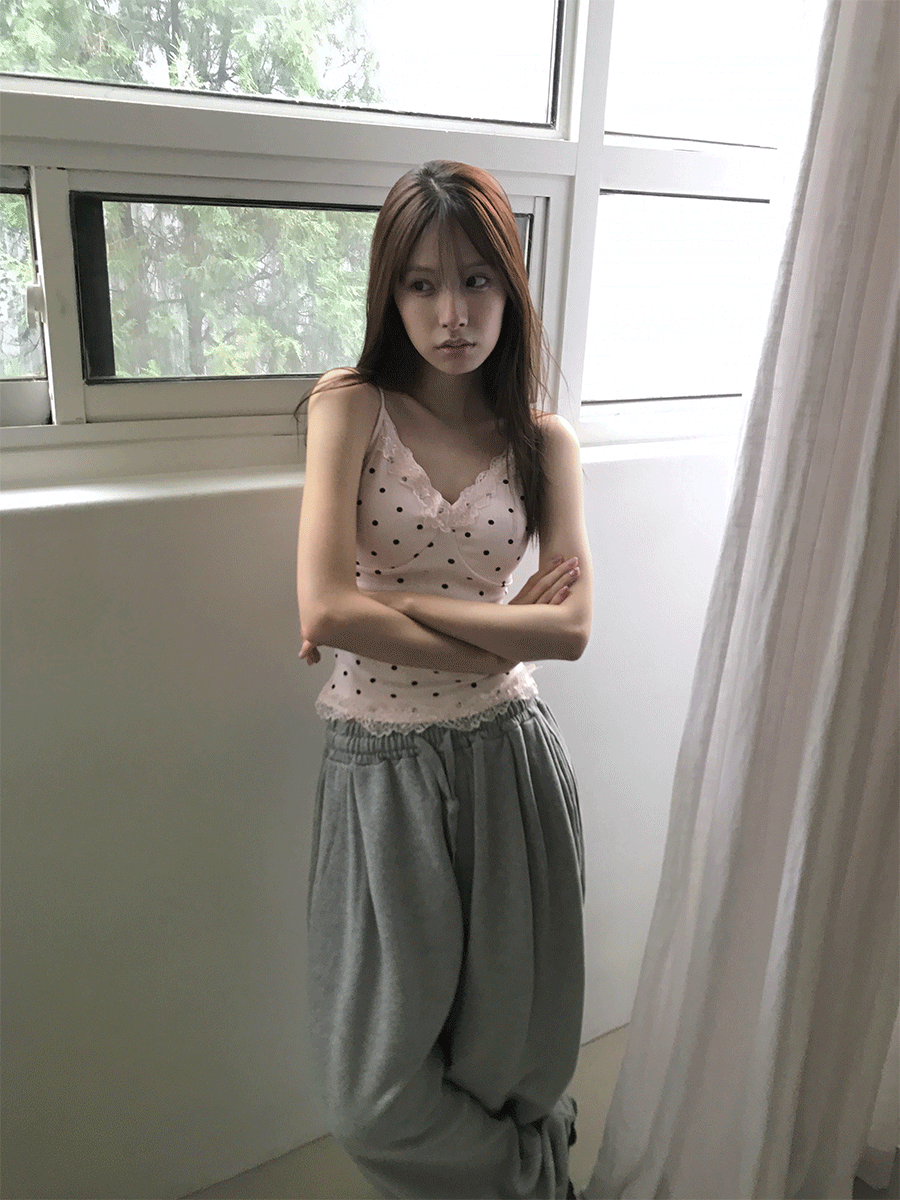 사토미라디오 Dot bustier sleeveless