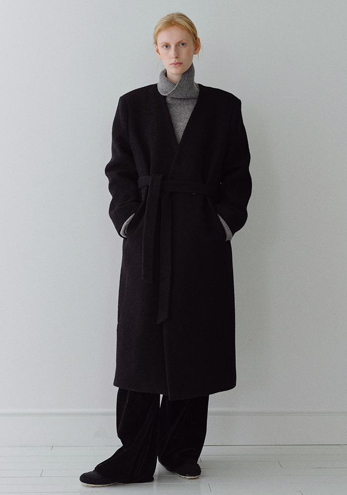 BOUCLE WOOL100 PADDED COAT_BLACK_OE4C2XCT01BKA