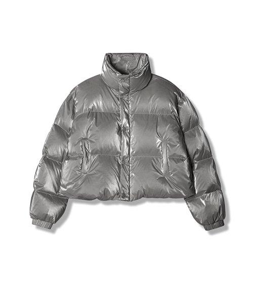 Siberia Duck Stella Crop Padding DARK BLACK