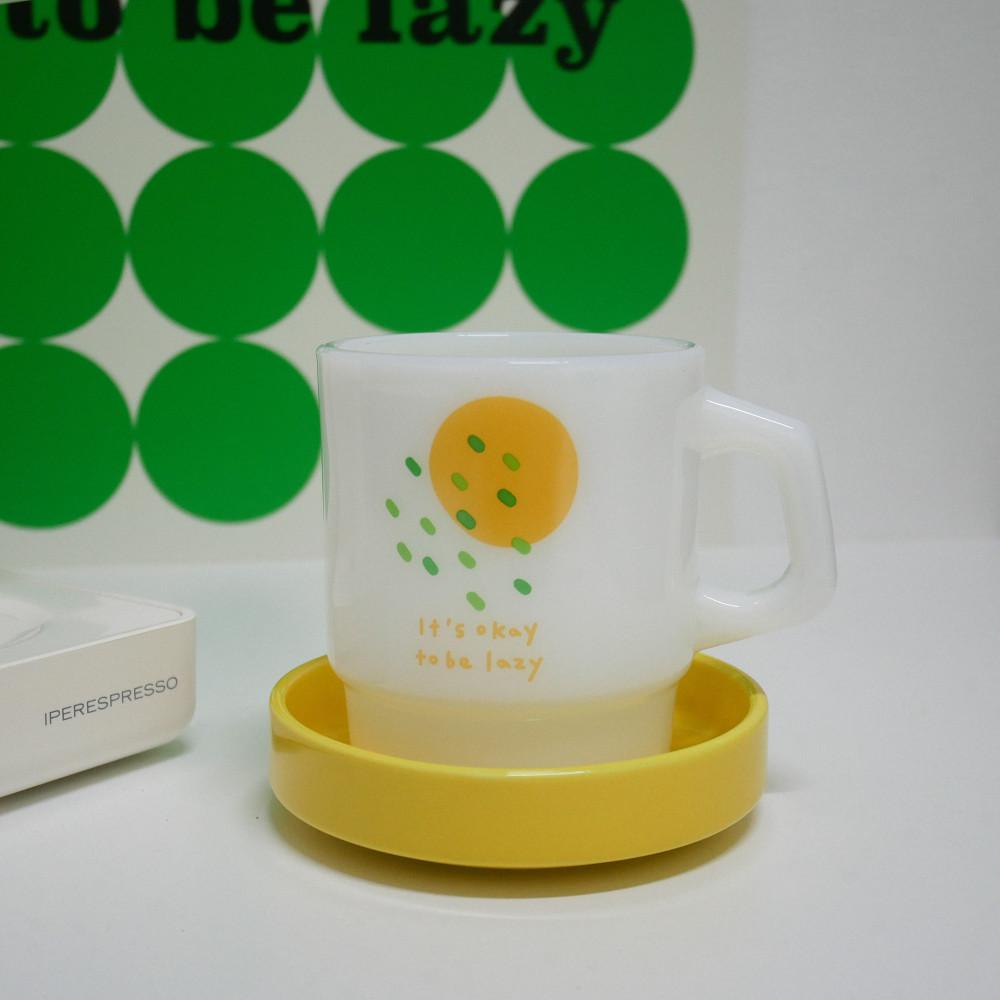 슬로건 밀크글라스 (250ml)