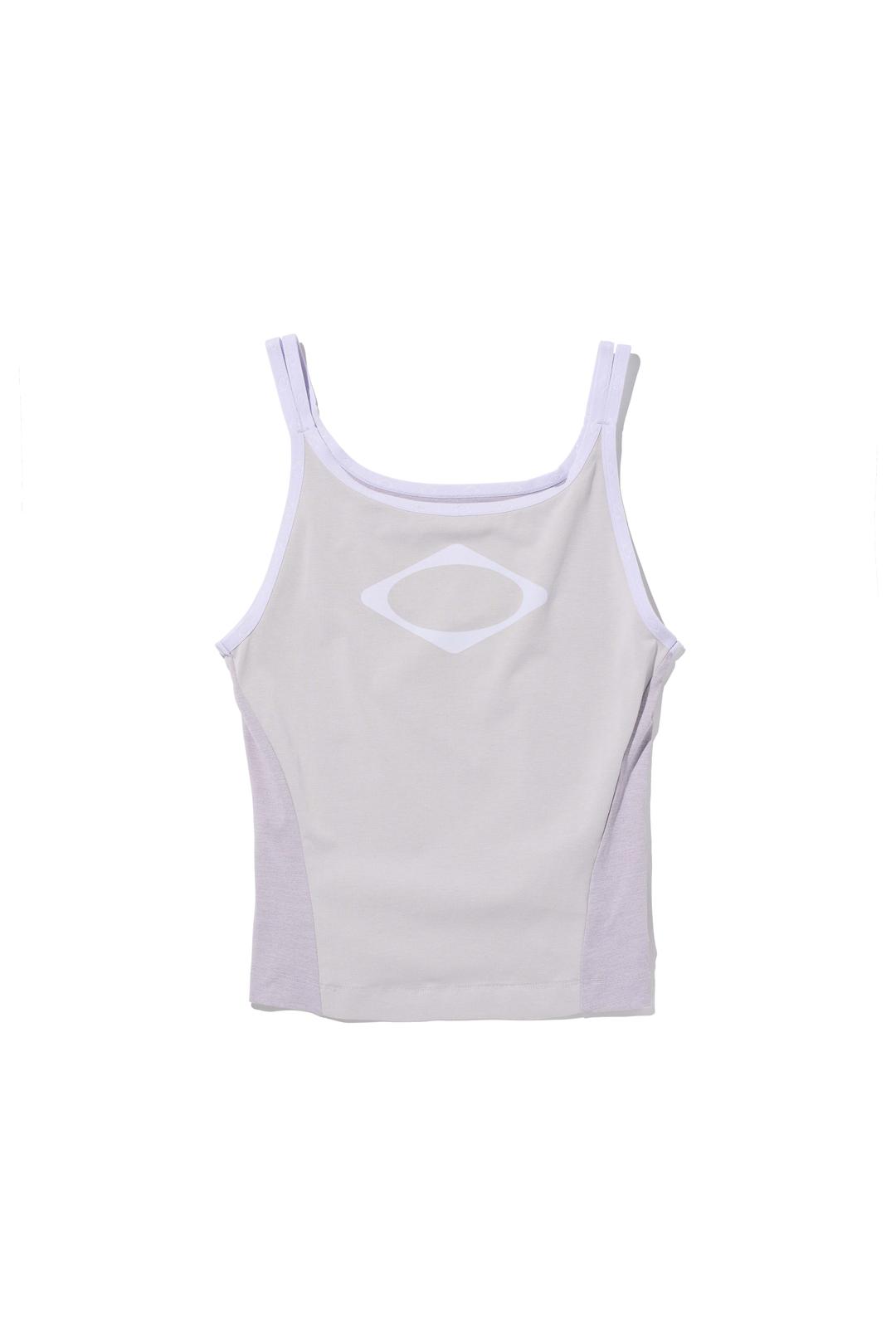 RHOMBUS COLOR BLOCKED SLEEVELESS_LIGHT GREY