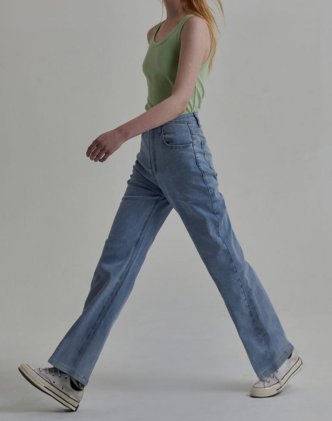 니어웨어 [단독] [당일발송🚚/3기장/XS~XL/5컬러] 언유즈얼리 올 데님 스판 /데님/오버핏팬츠/스판데님/연청/진청/중청/흑청/생지/청바지