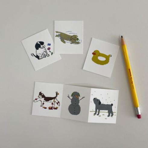 [발구락] 4seasons folding card 4계절 폴딩 카드