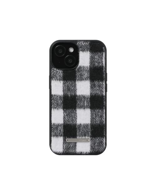 Cozy check iphone case BLACK