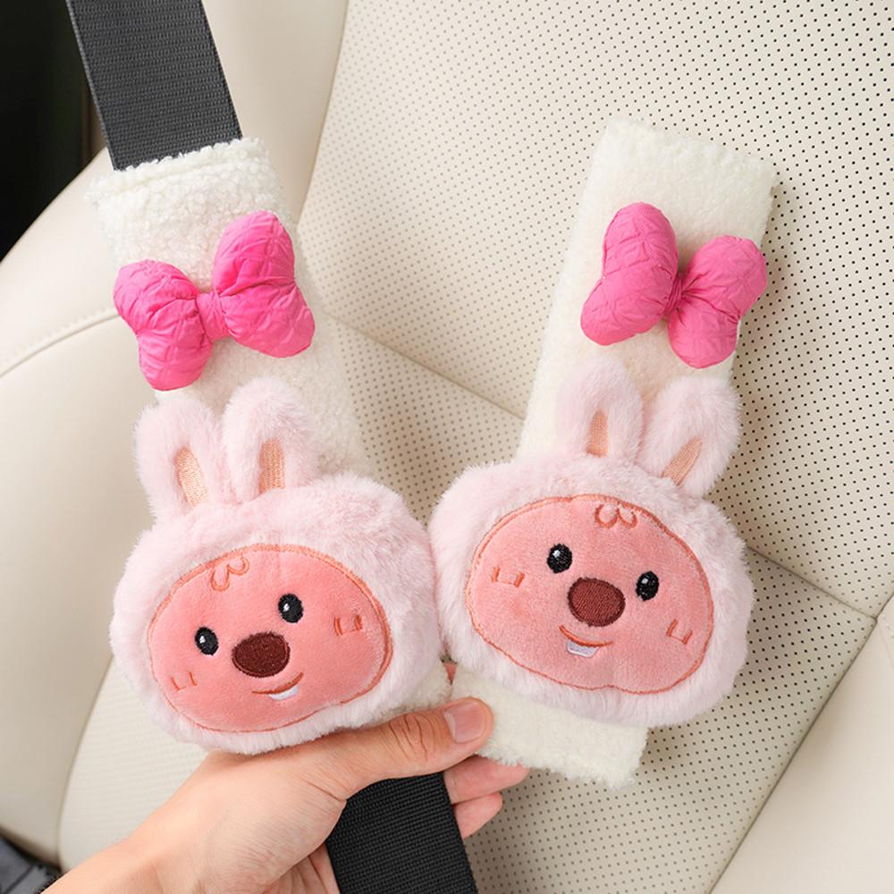 잔망루피 안전벨트 커버 세트 루피 후크 여자친구선물 자동차 꾸미기