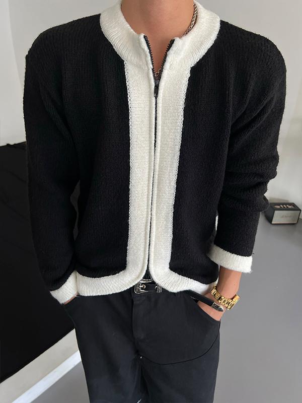 Round two way cardigan